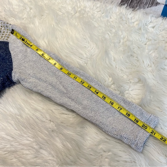 Style & Co Open front Casual Blazer Jacket Women’s Petite XL Gold Stud Details - Picture 8 of 9